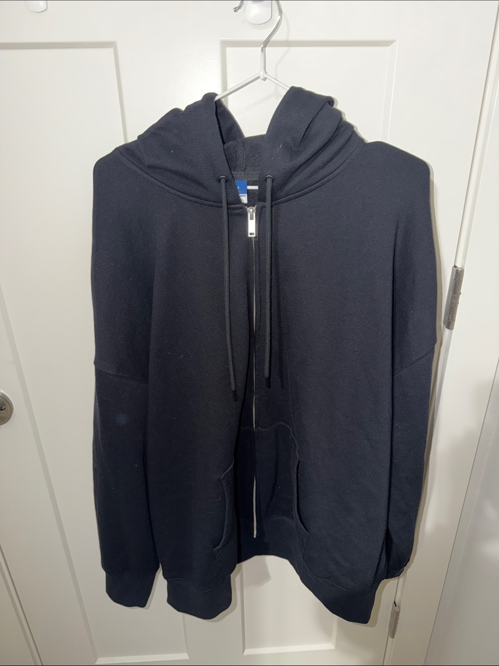 NWOT Old Navy women's oversized Black Full-Zip Hooded Sweater MS5